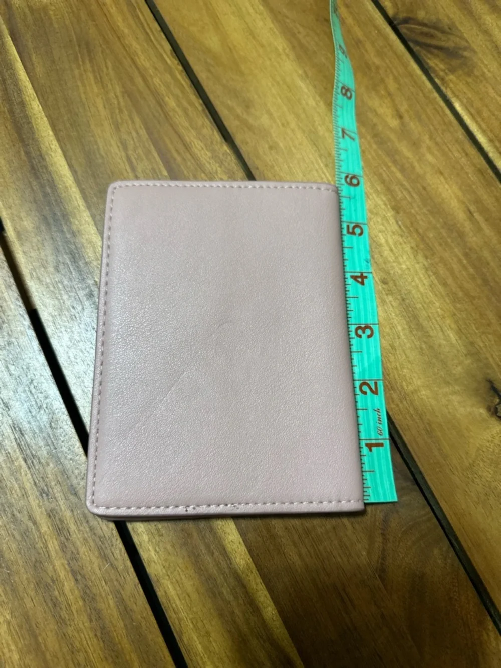 Michael Kors Blush Pink Leather Passport Cover with Gold Logo